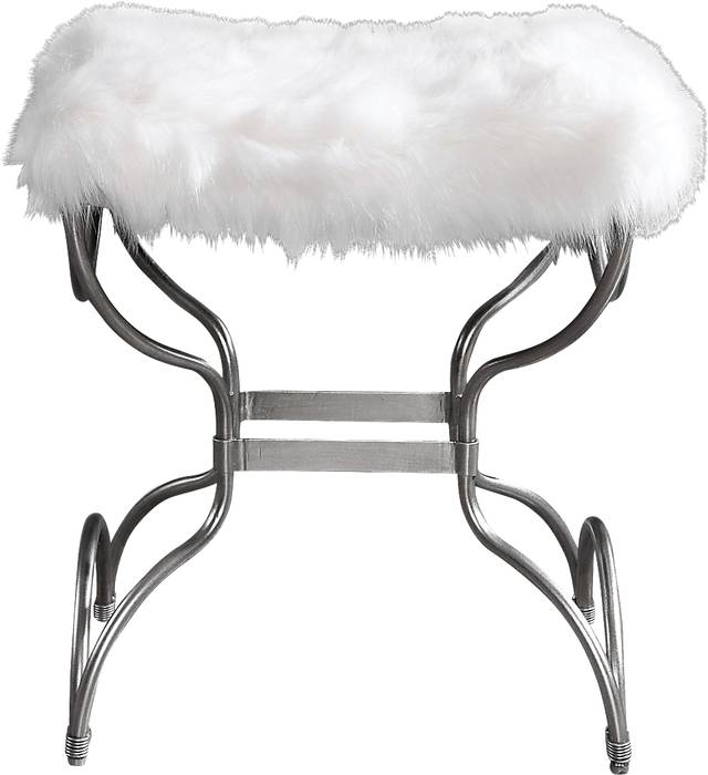 Catlett White Accent Bench - Thumbnail - Image 1