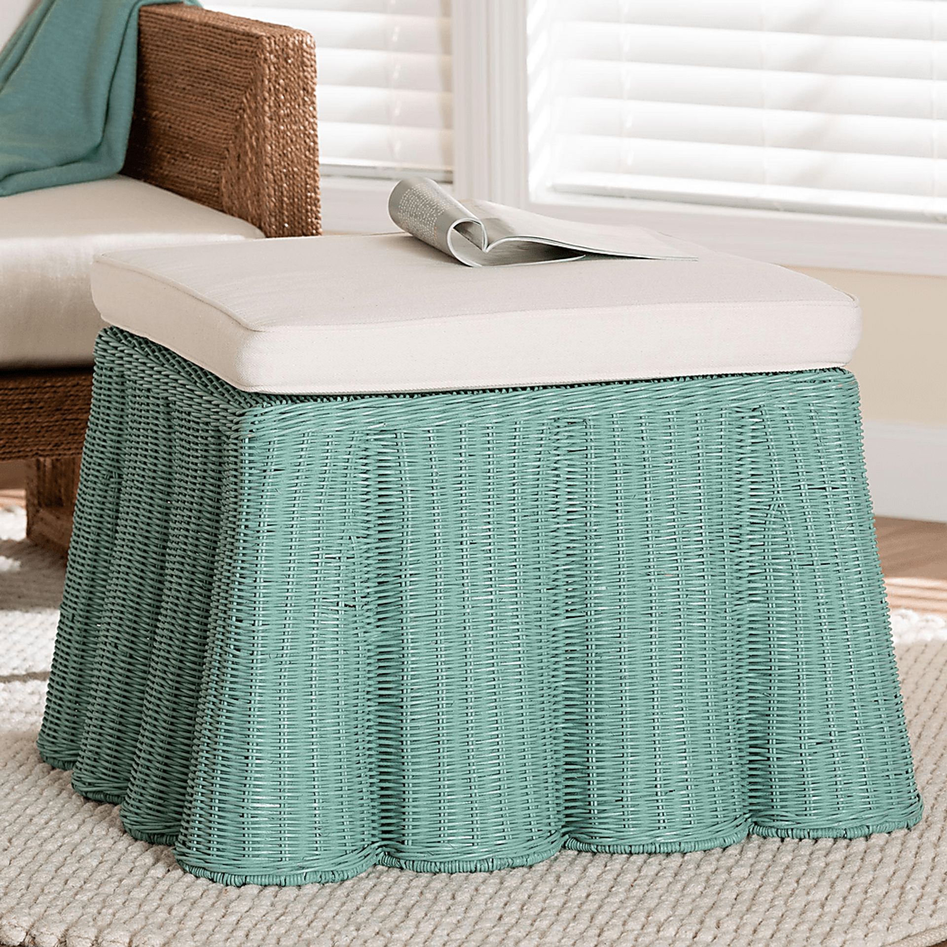 Caudleslake Green Ottoman - Image 2