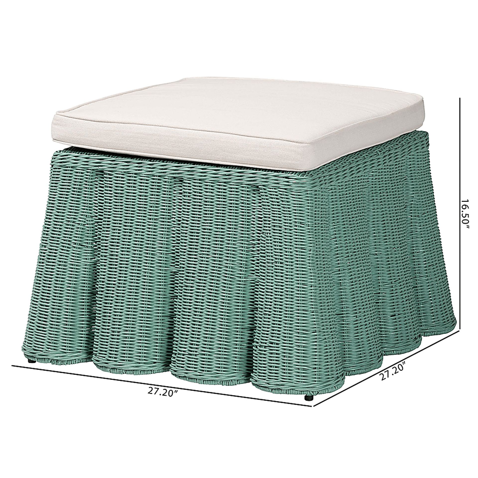 Caudleslake Green Ottoman - Image 6