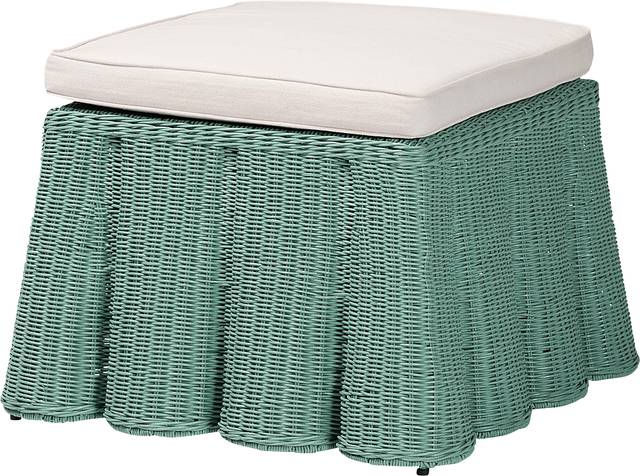 Caudleslake Green Ottoman - Thumbnail - Image 1
