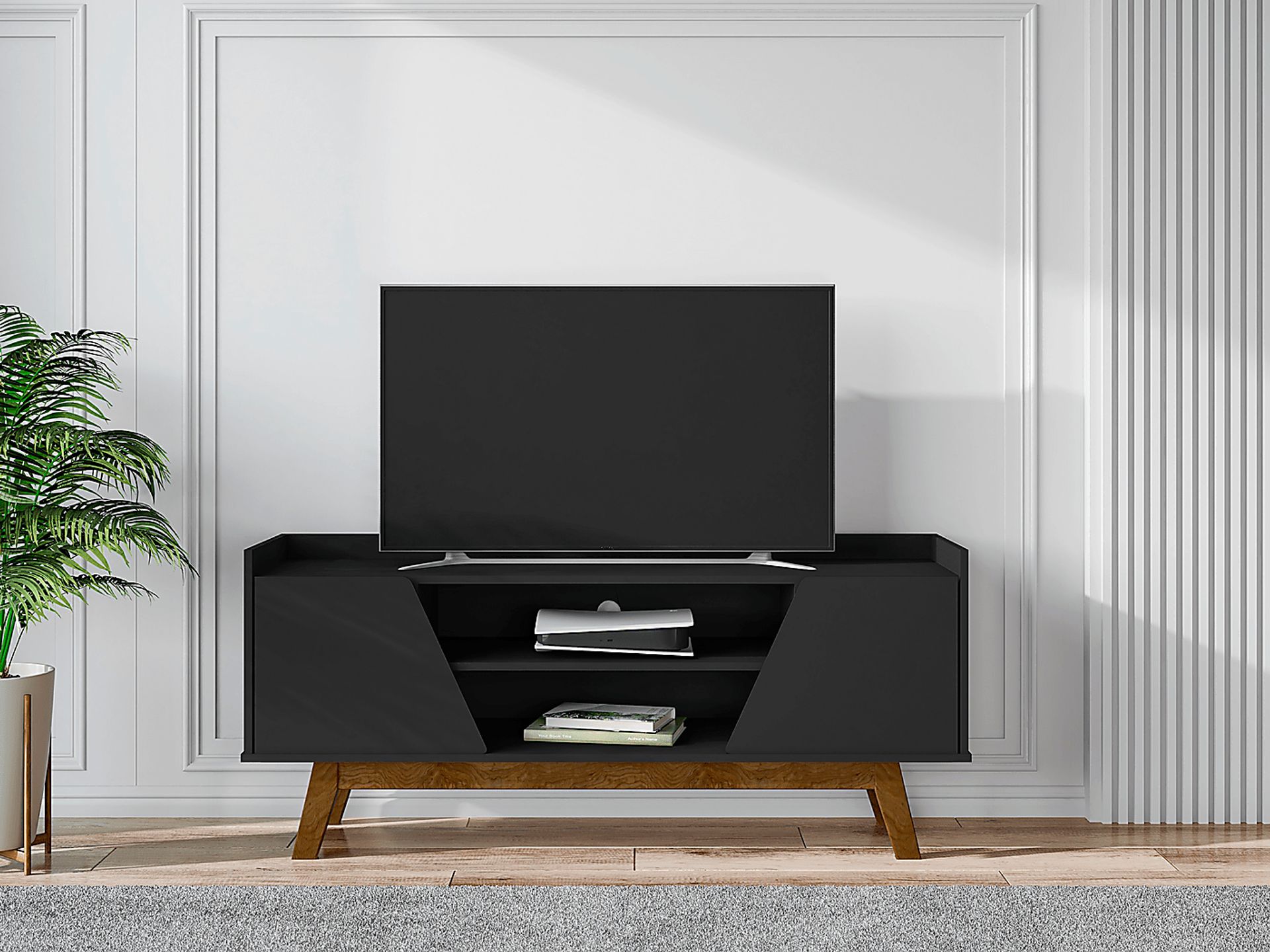 Caughey I Black 53.5 in. Console - Image 2