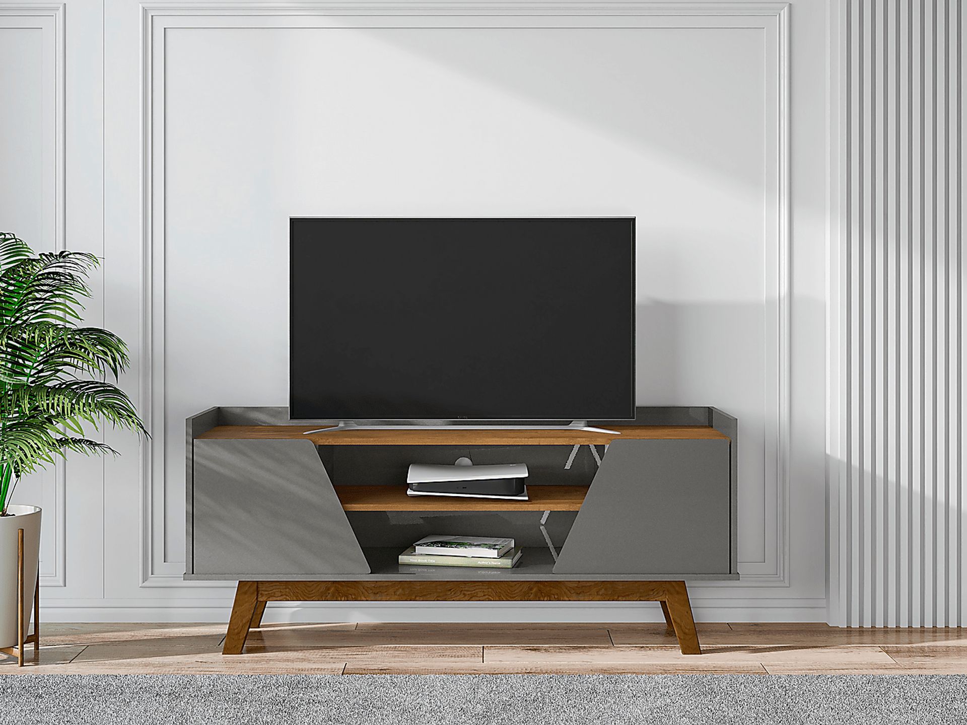 Caughey I Gray 53.5 in. Console - Image 2