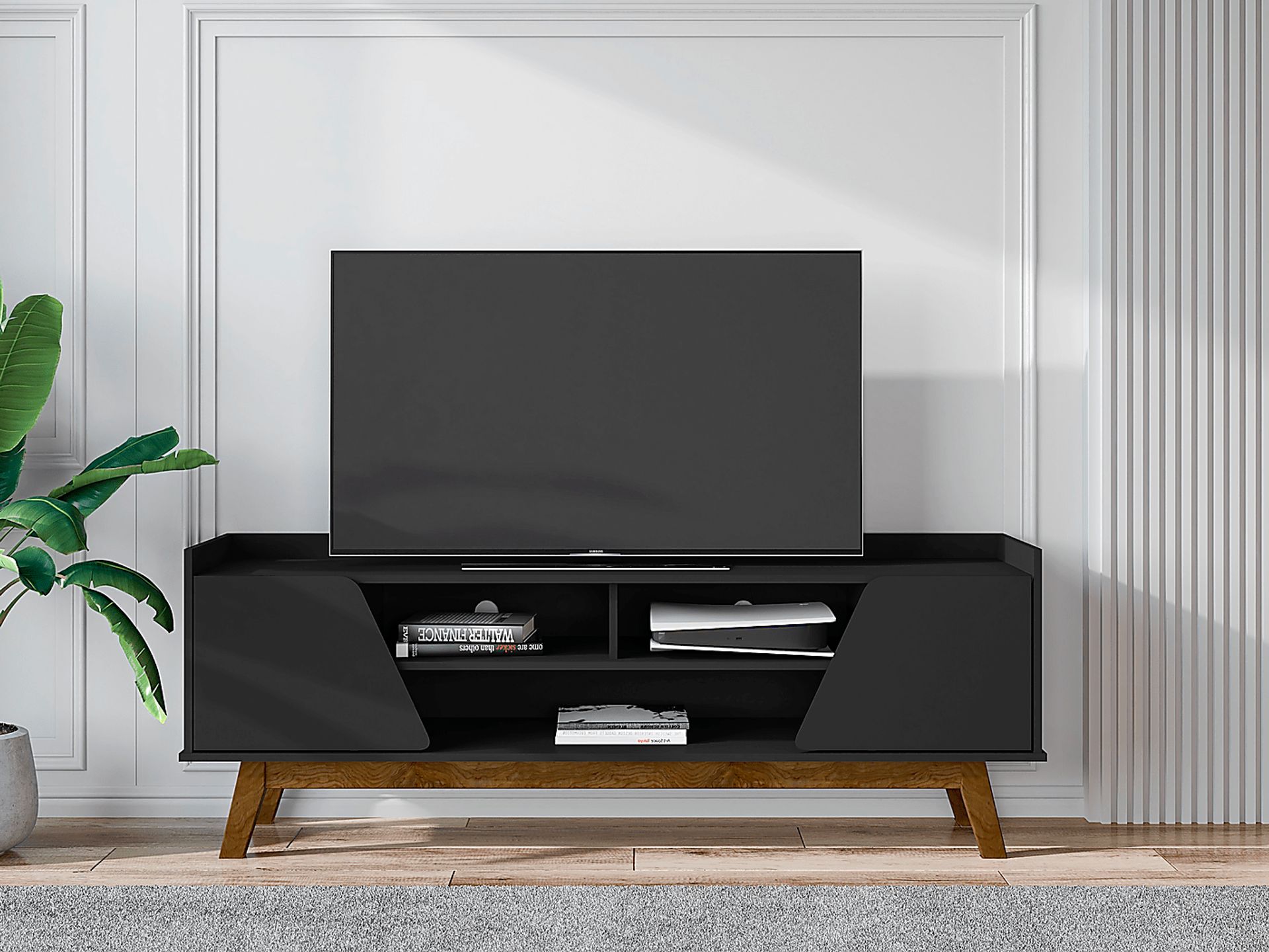 Caughey II Black 63 in. Console - Image 2