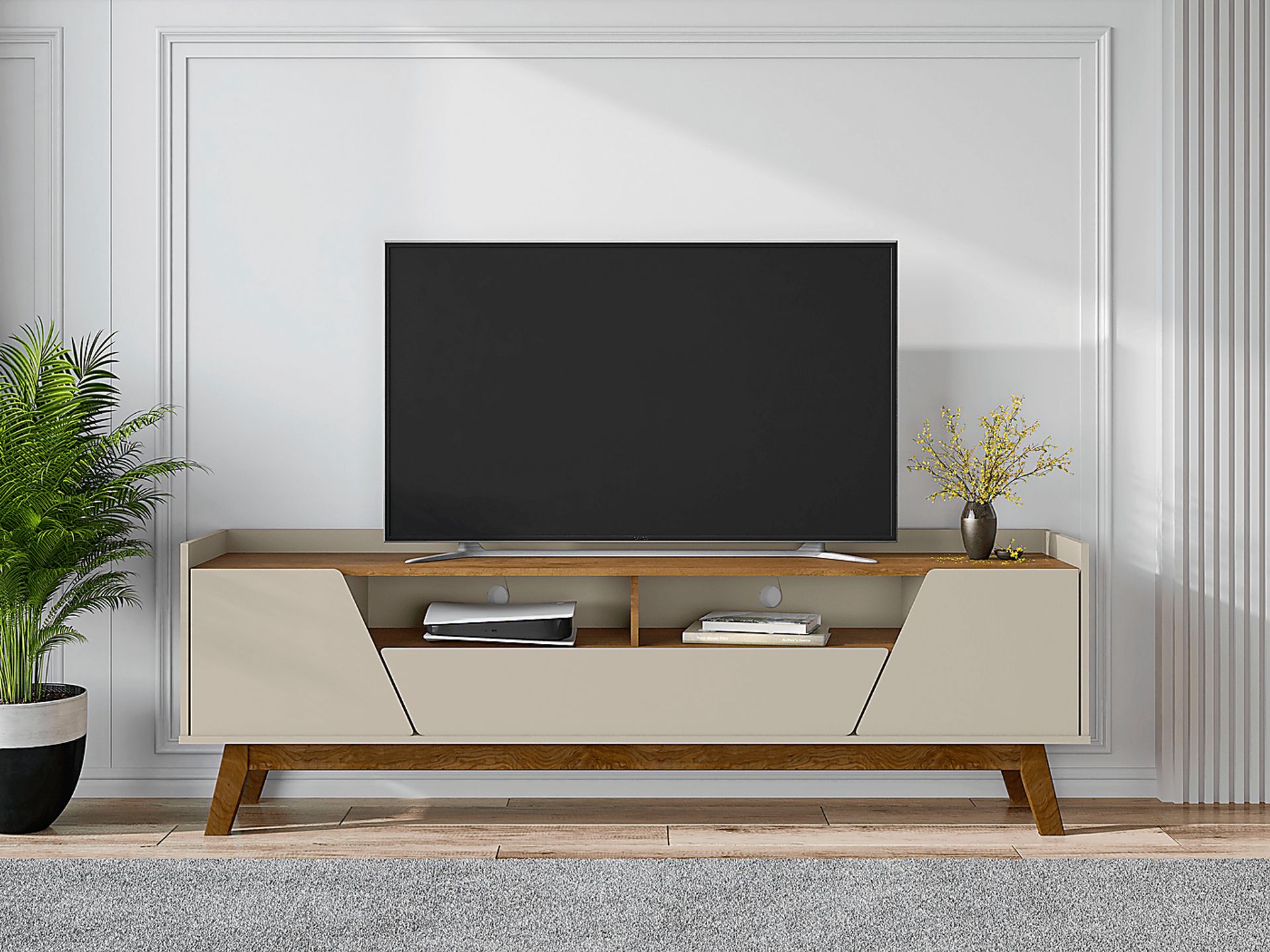 Caughey III Off-White 71 in. Console - Image 2