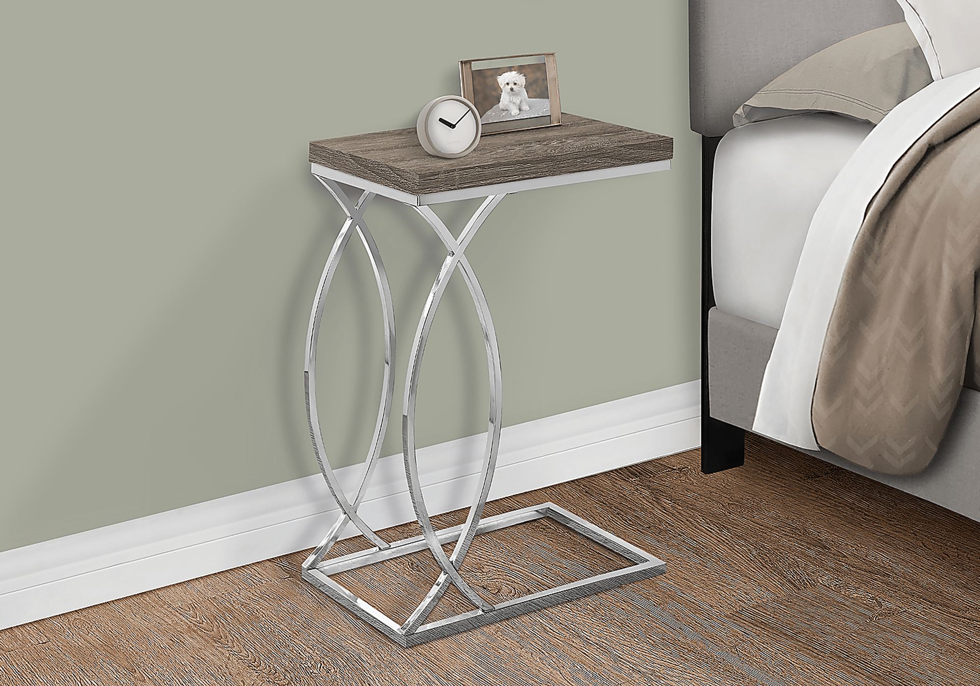 Cauley Taupe Accent Table - Image 3