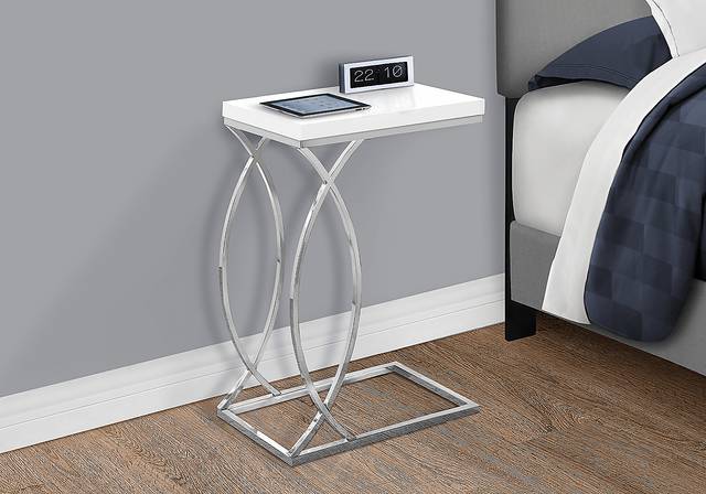 Cauley White Accent Table - Thumbnail - Image 3
