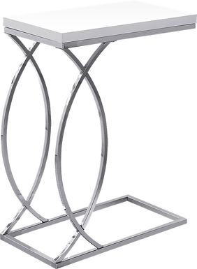 Cauley White Accent Table