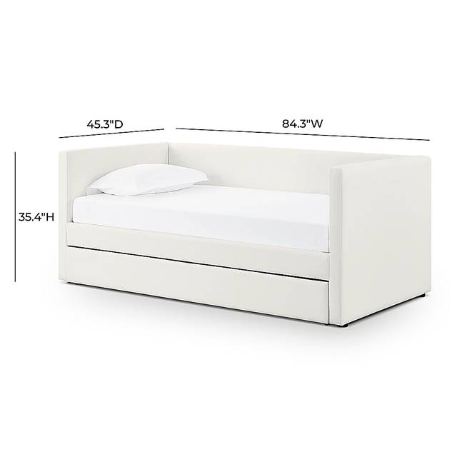 Caulfieldy Cream Twin Daybed with Trundle - Thumbnail - Image 13