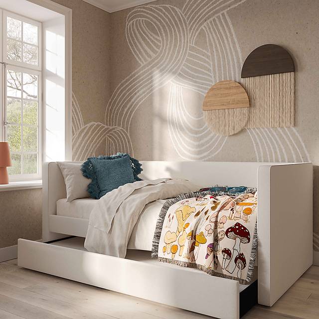 Caulfieldy Cream Twin Daybed with Trundle - Thumbnail - Image 2