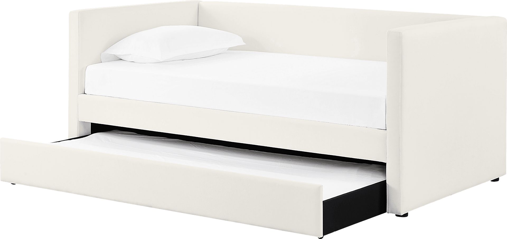 Caulfieldy Cream Twin Daybed with Trundle - Image 3