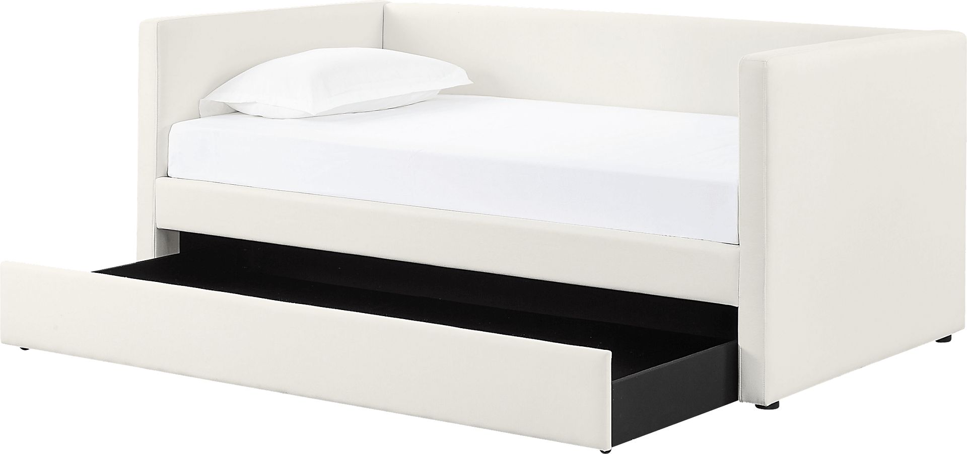Caulfieldy Cream Twin Daybed with Trundle - Image 6