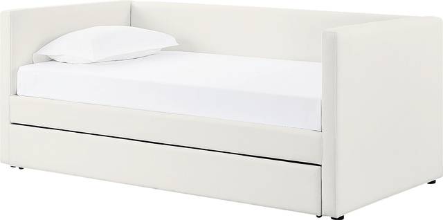Caulfieldy Cream Twin Daybed with Trundle - Thumbnail - Image 1