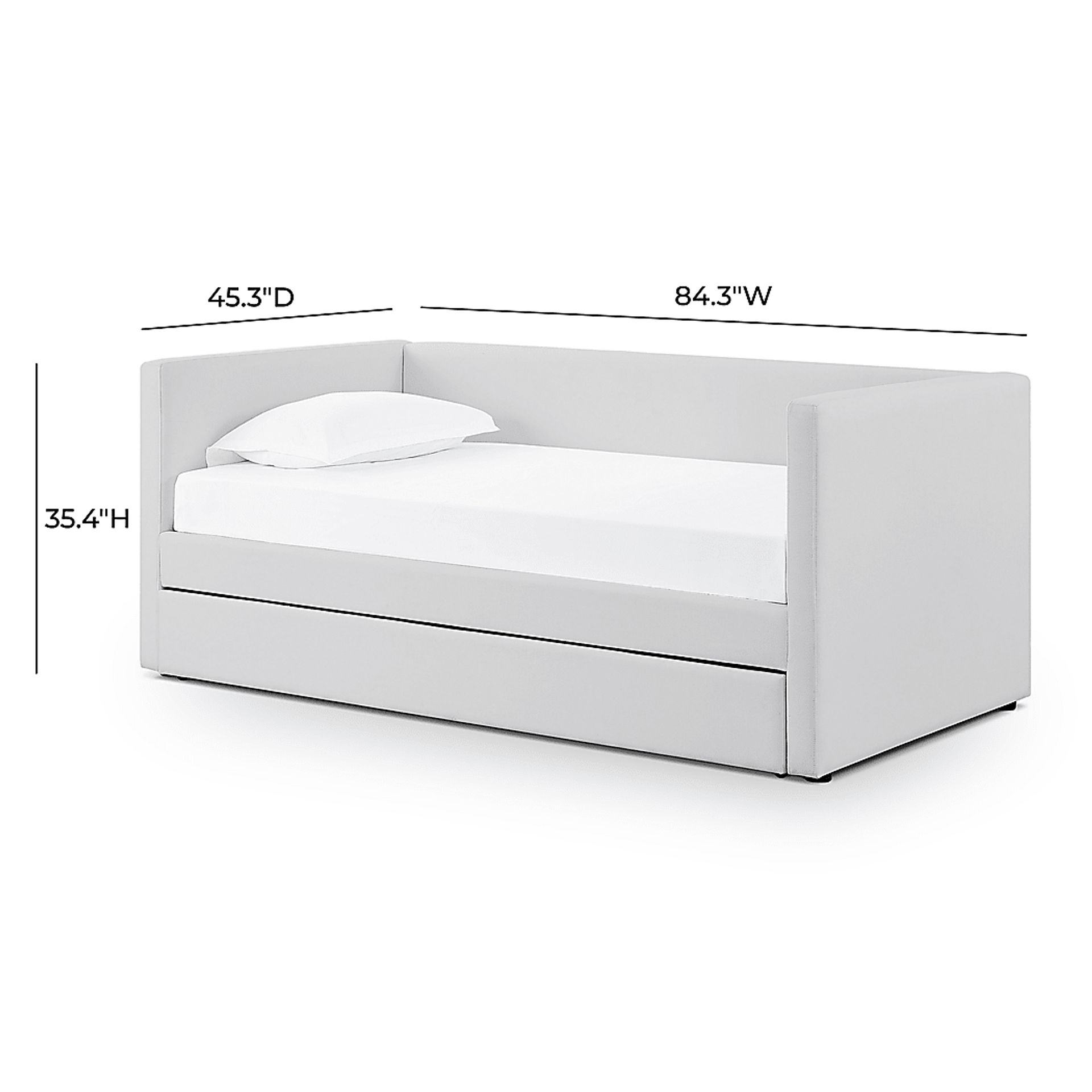 Caulfieldy Gray Twin Daybed with Trundle - Image 13