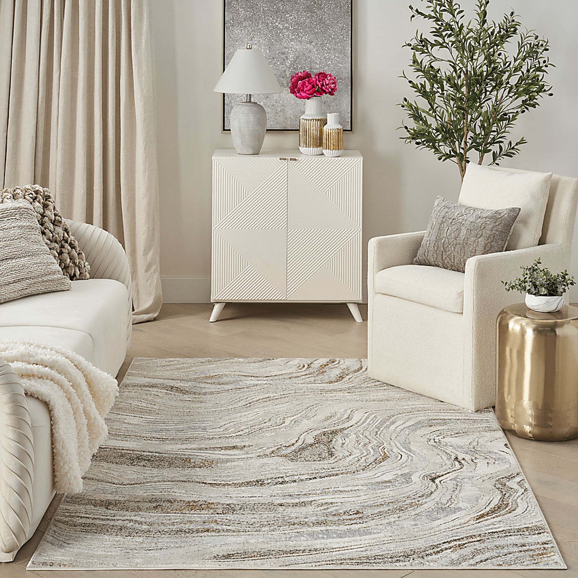 Caulgan Gray/Gold 3'11 x 5'11 Rug - Image 2