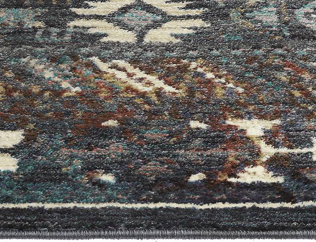Cauna Navy 8'4 x 11'7 Rug - Thumbnail - Image 4