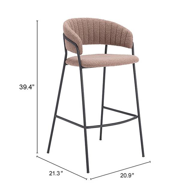 Causbie Brown Barstool, Set of 2 - Thumbnail - Image 8