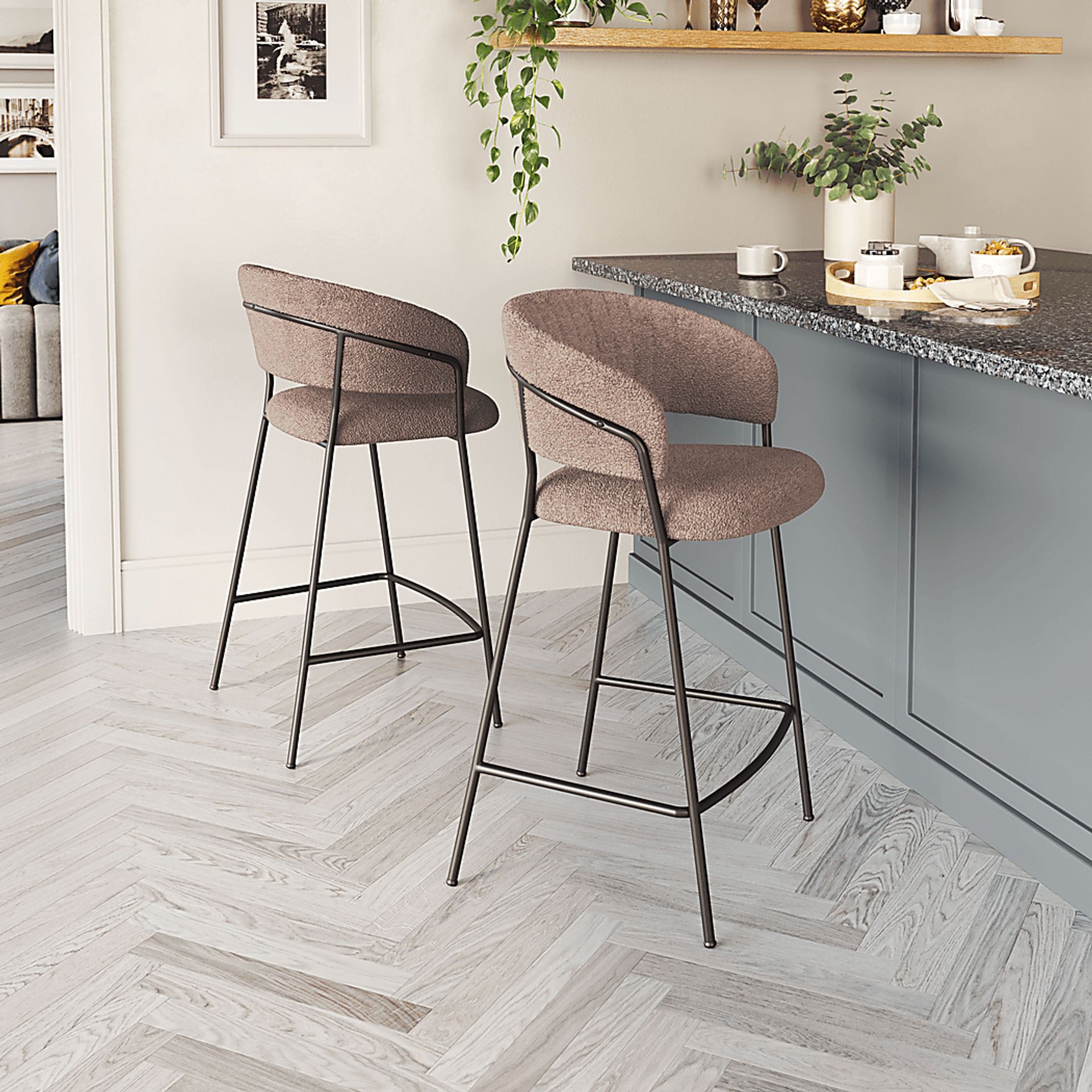Causbie Brown Counter Height Stool, Set of 2 - Image 2