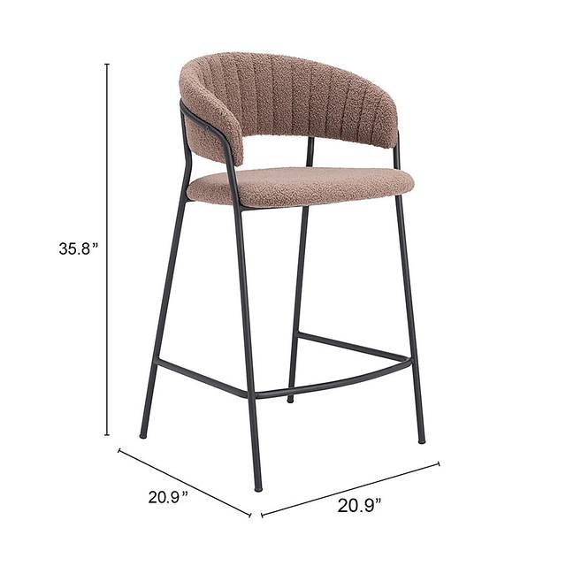 Causbie Brown Counter Height Stool, Set of 2 - Thumbnail - Image 8