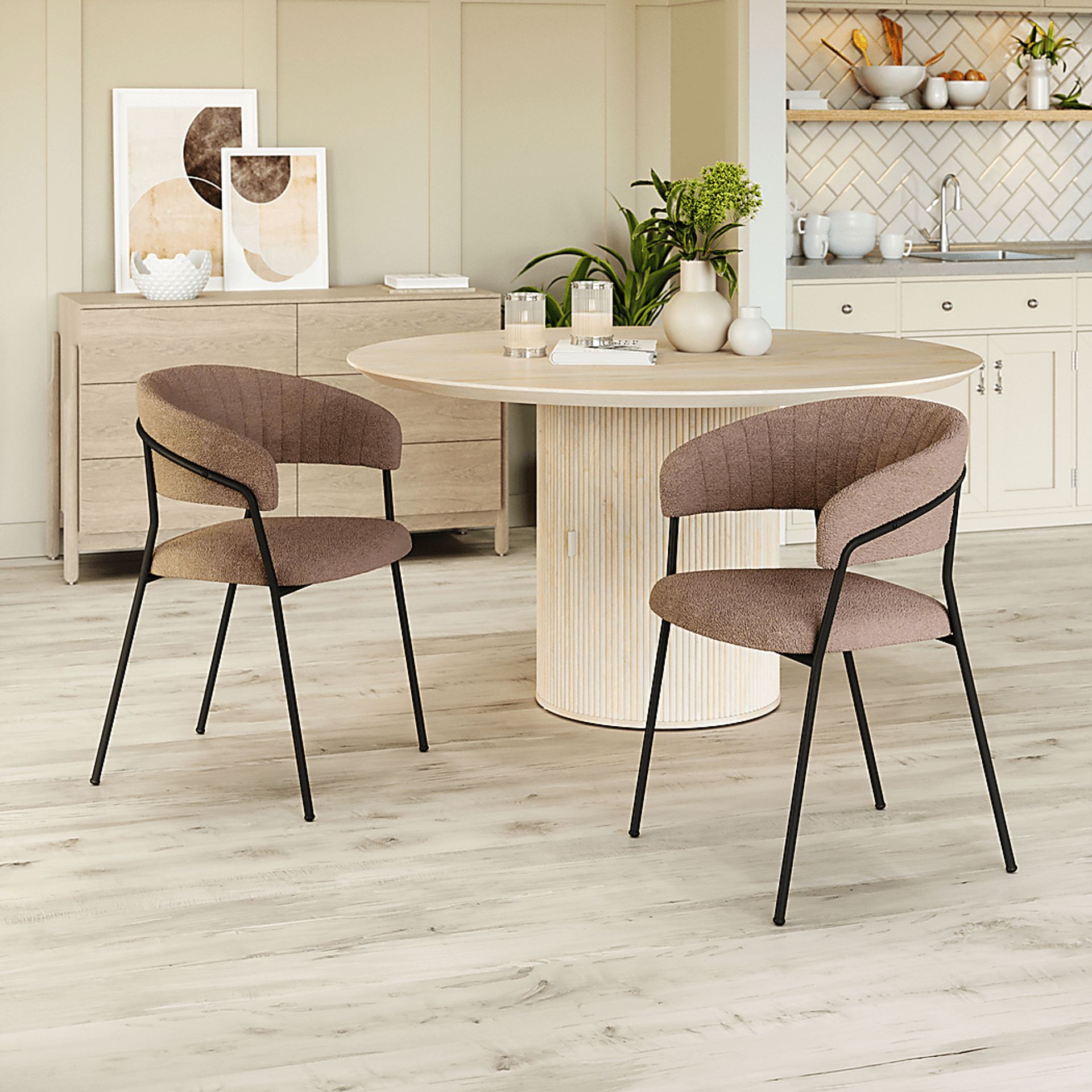 Causbie Brown Side Chair, Set of 2 - Image 2