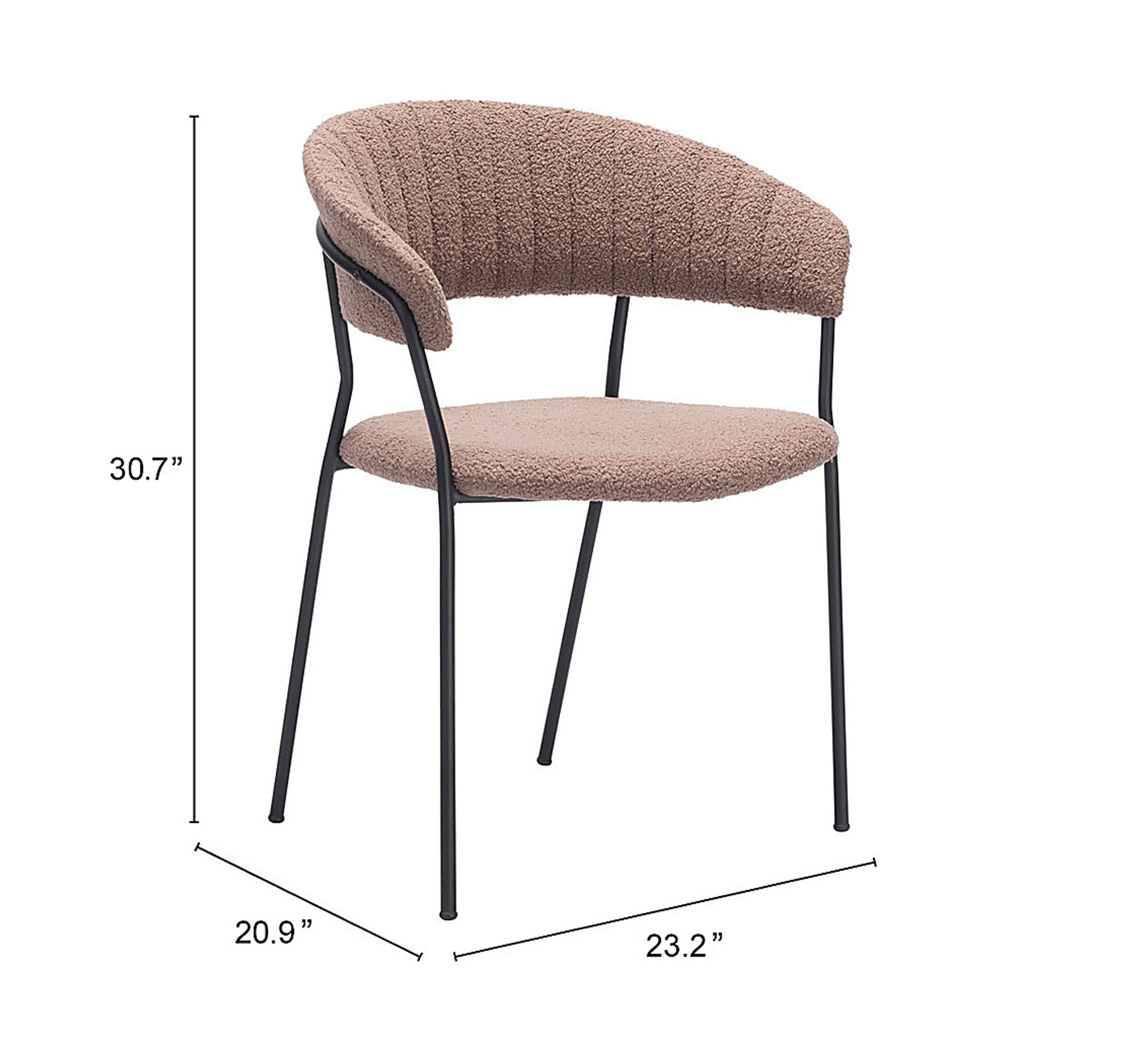 Causbie Brown Side Chair, Set of 2 - Image 9