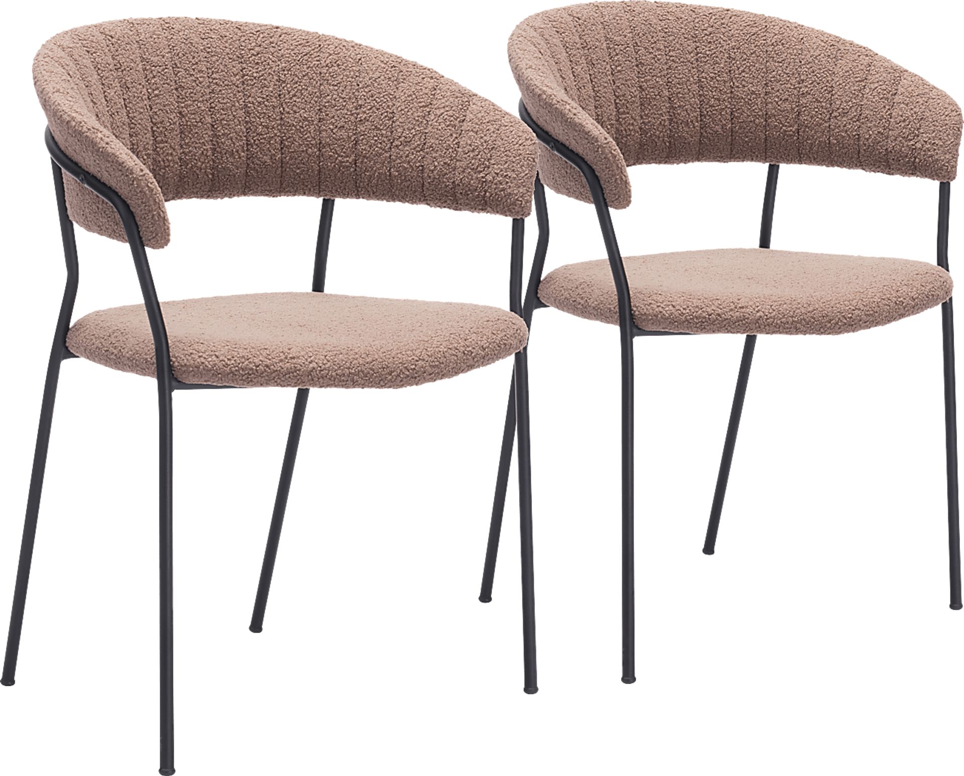 Causbie Brown Side Chair, Set of 2 - Image 1