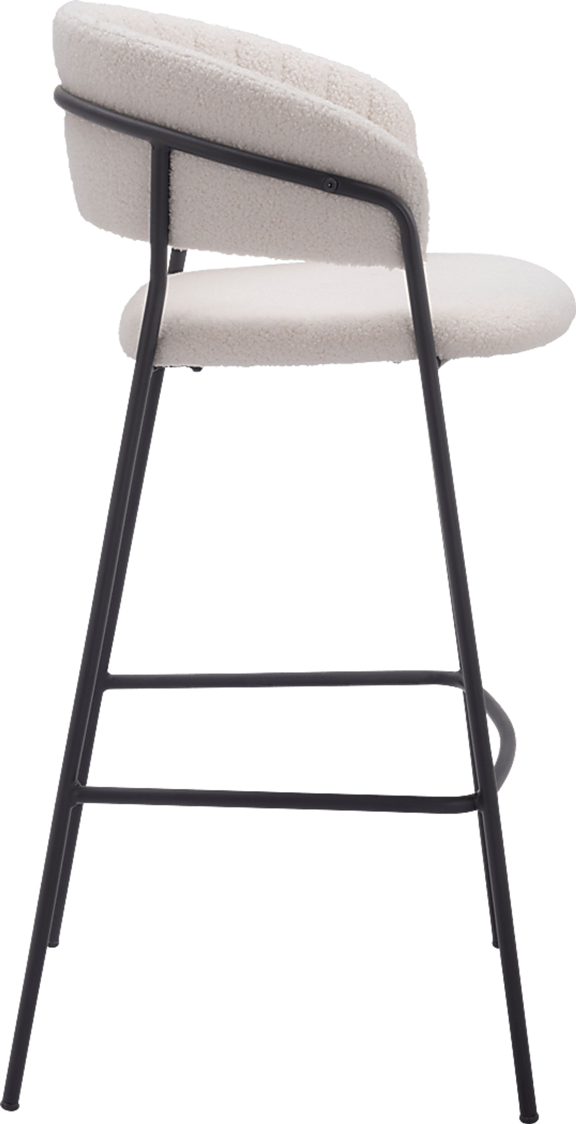 Causbie White Barstool, Set of 2 - Image 7