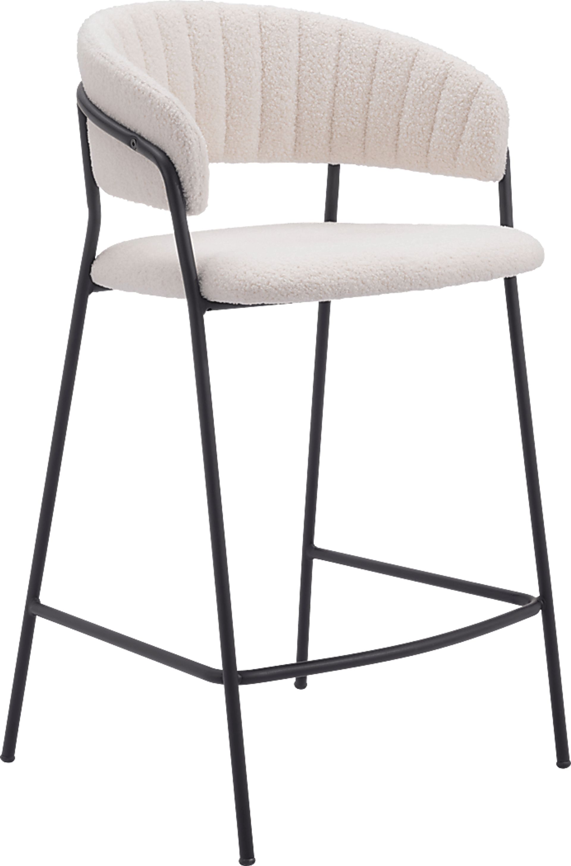 Causbie White Counter Height Stool, Set of 2 - Image 3