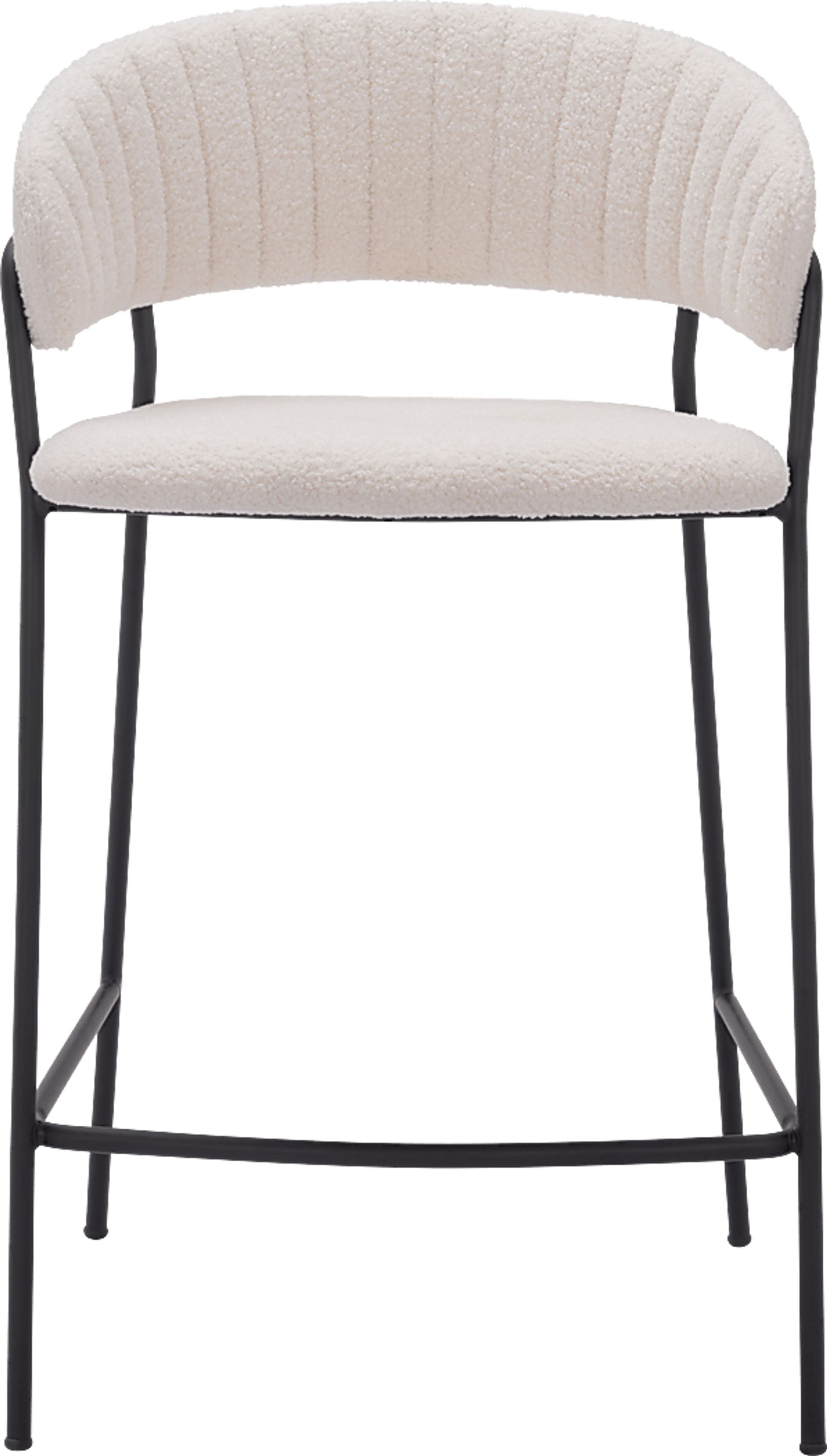 Causbie White Counter Height Stool, Set of 2 - Image 4