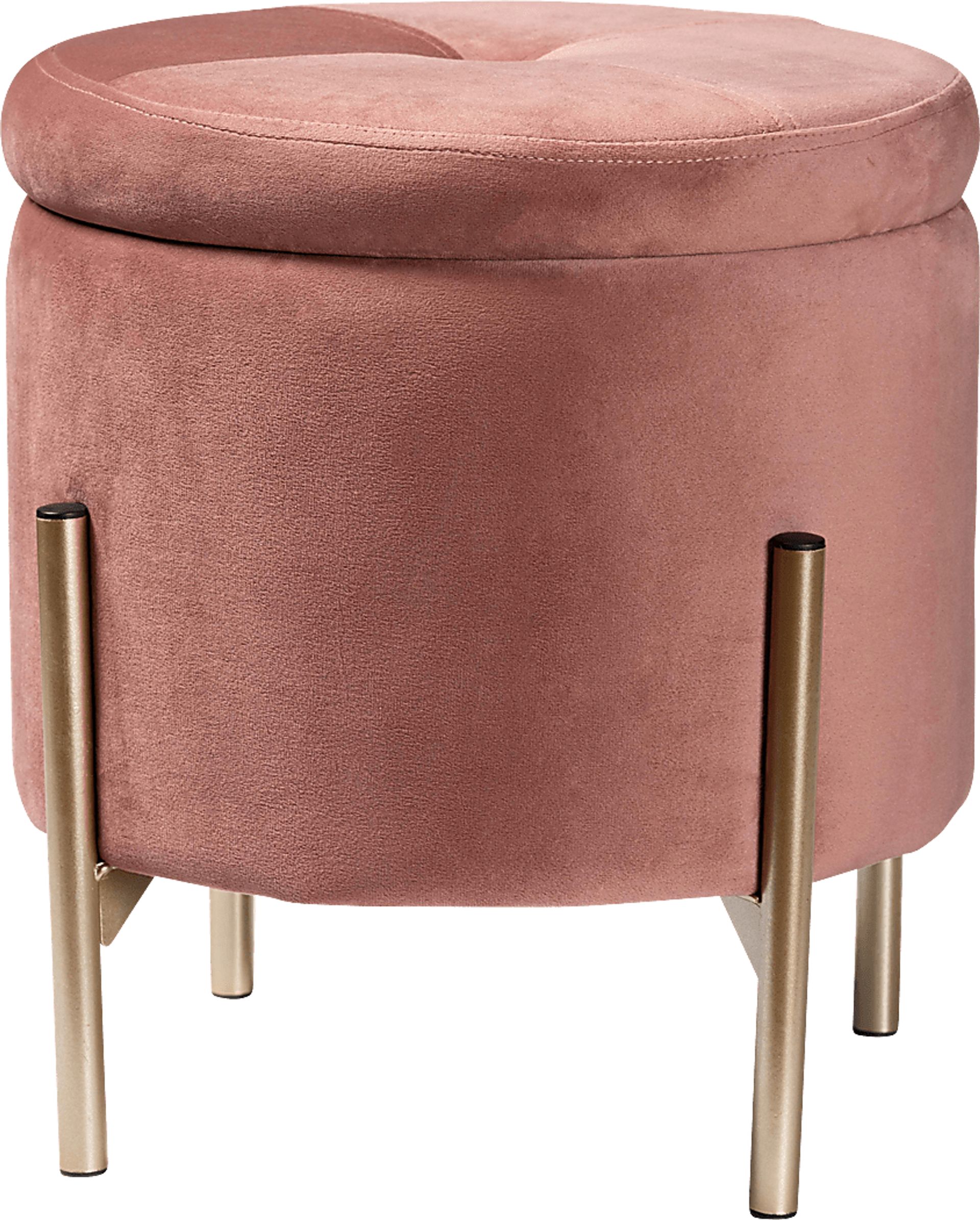 Causton Pink Ottoman - Image 1