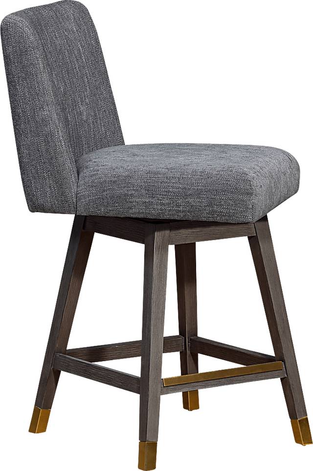 Cauthorn Gray Swivel Counter Stool - Thumbnail - Image 4