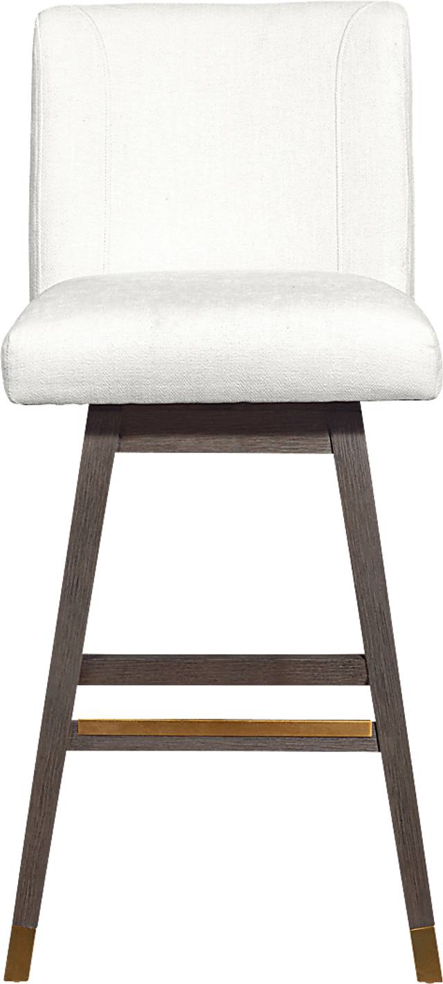 Cauthorn Ivory Swivel Barstool - Thumbnail - Image 3