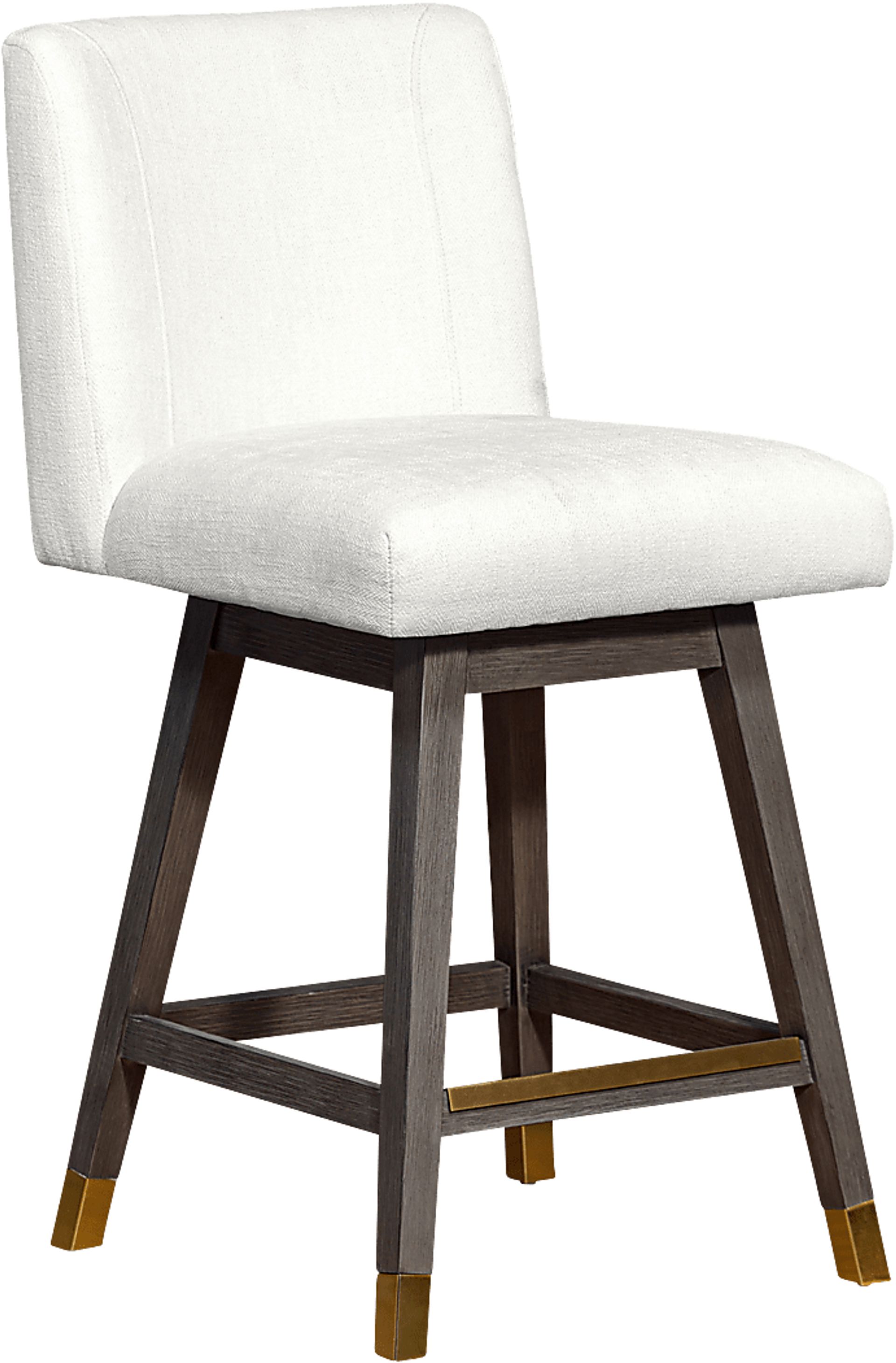 Cauthorn Ivory Swivel Counter Stool - Image 1
