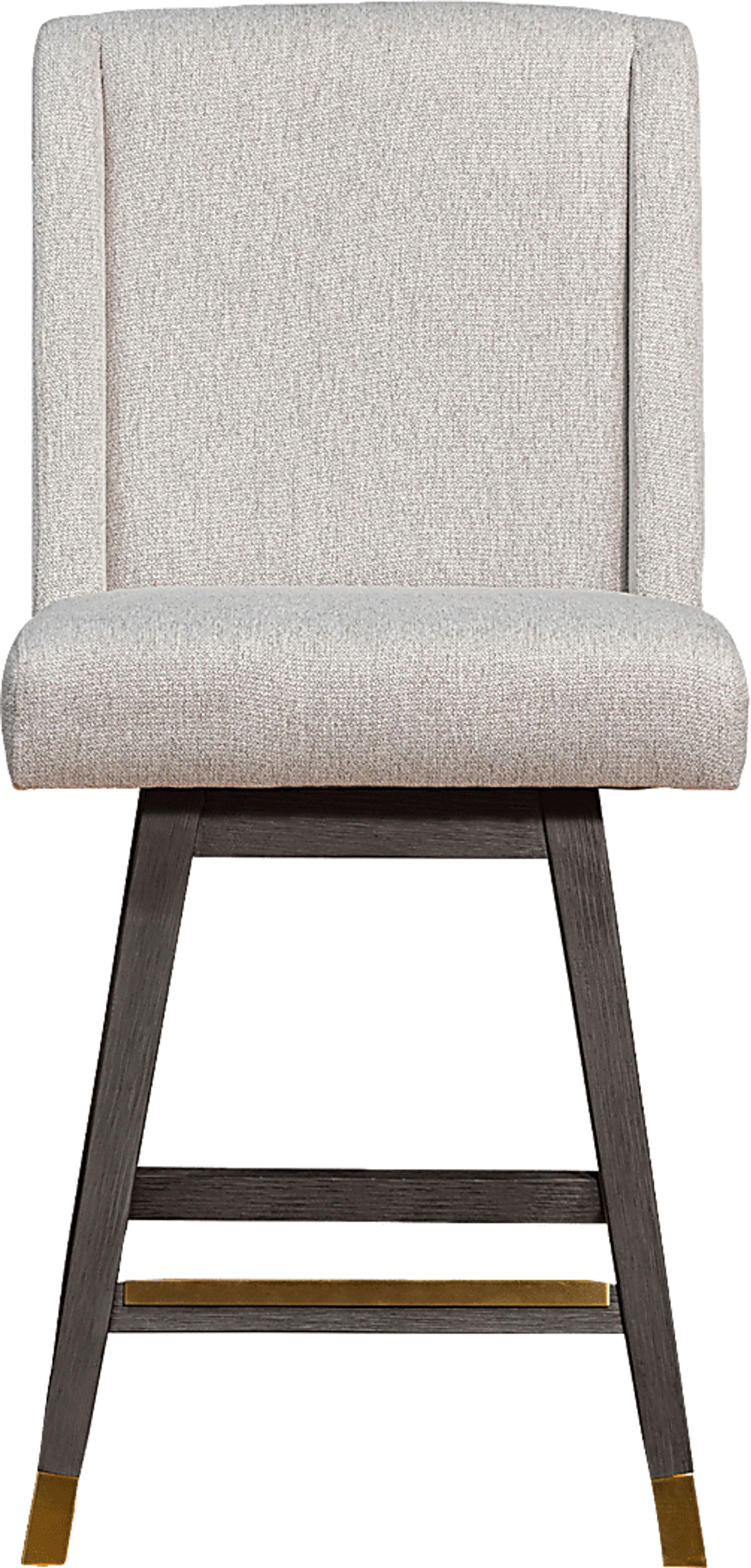 Cauthroun Beige Swivel Counter Stool - Image 3