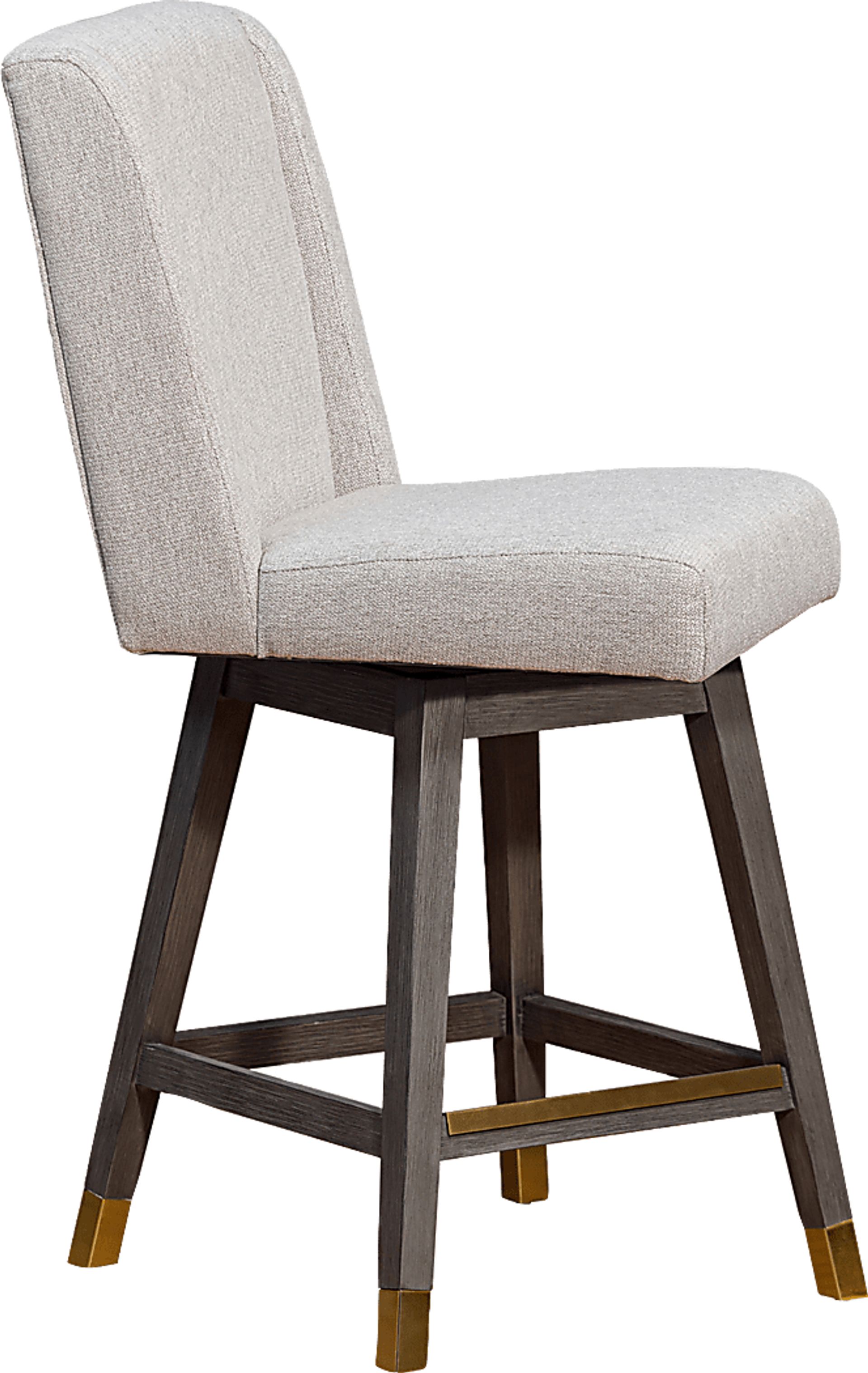 Cauthroun Beige Swivel Counter Stool - Image 4
