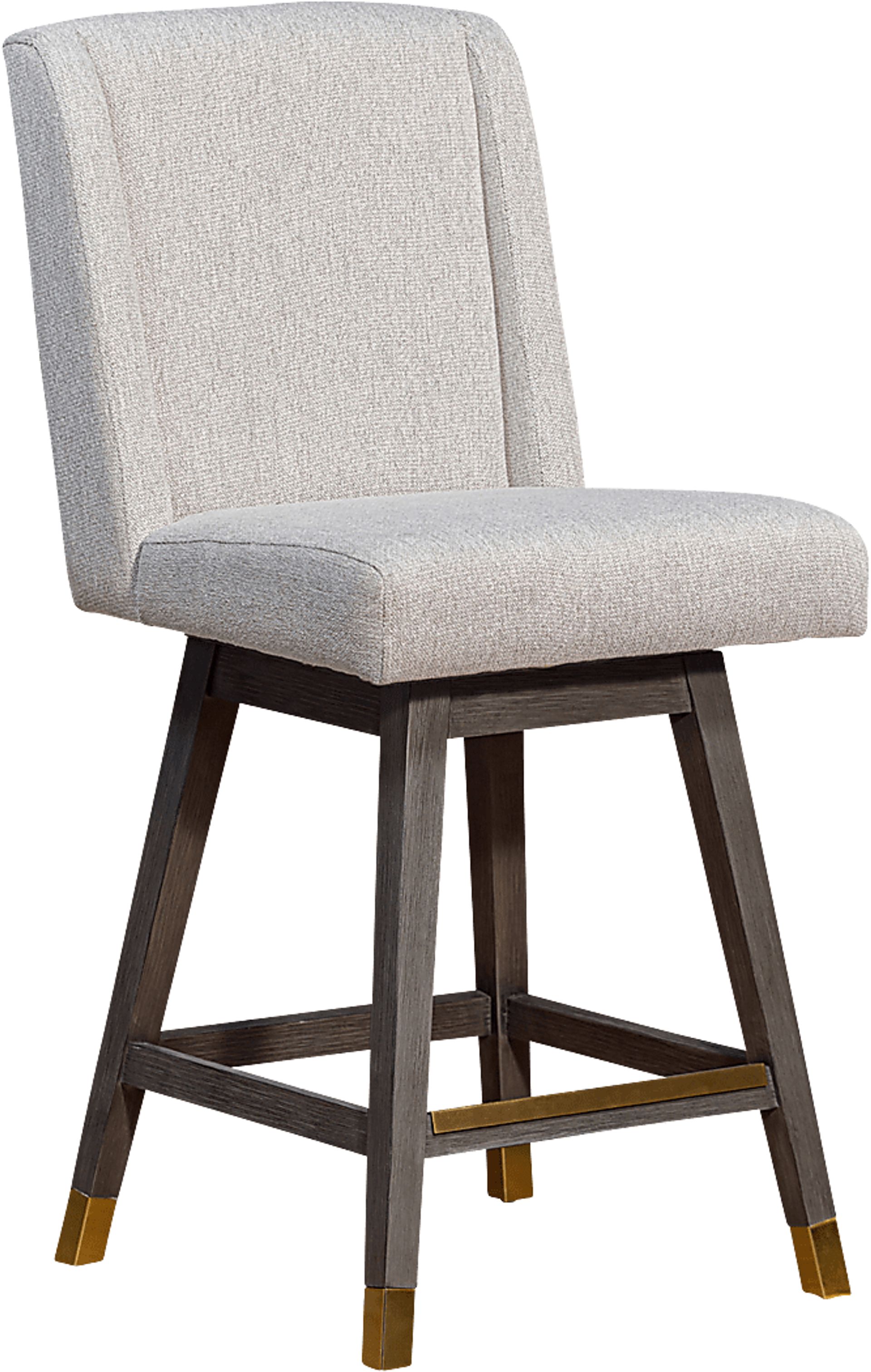 Cauthroun Beige Swivel Counter Stool - Image 1