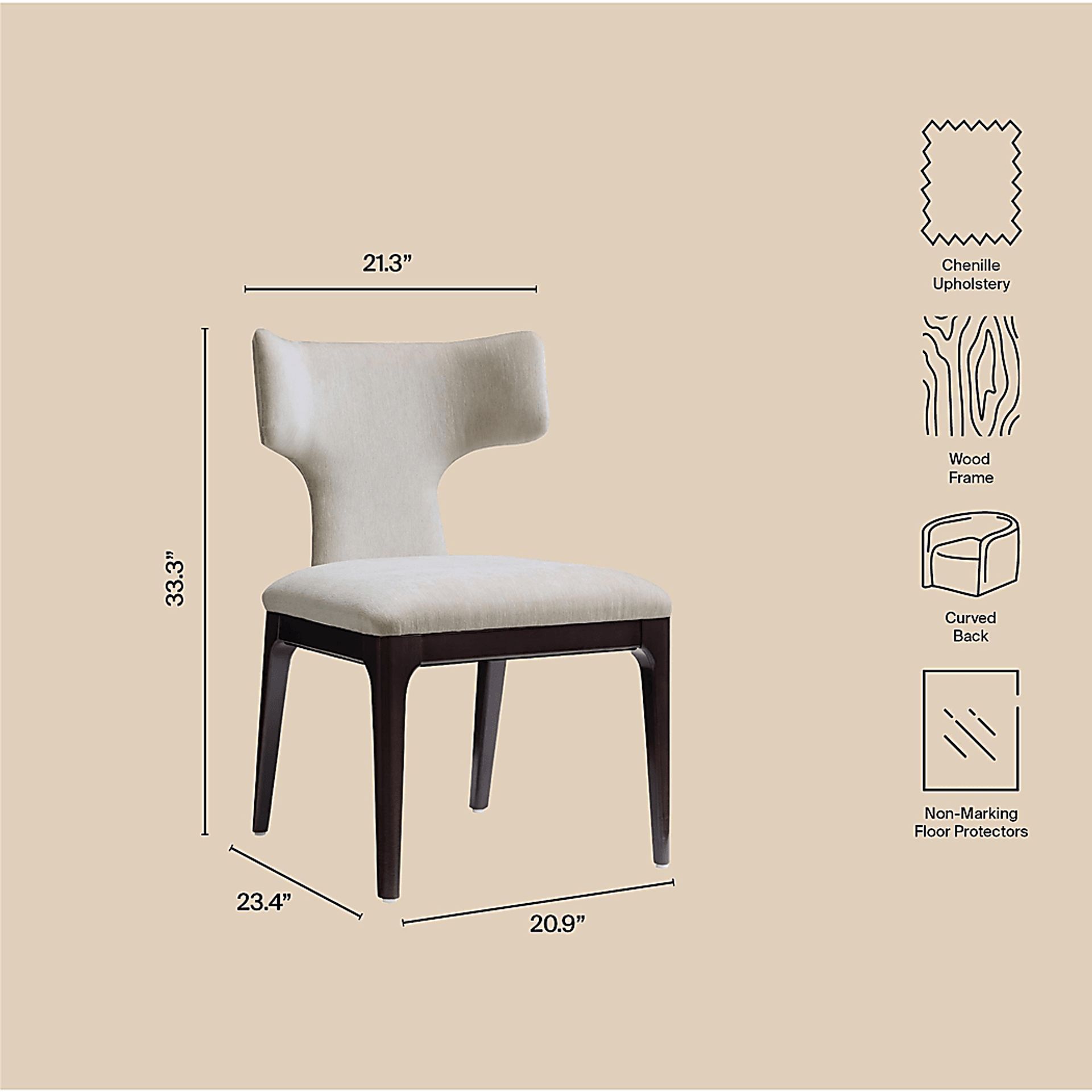 Cautri Gray Side Chair, Set of 2 - Image 4