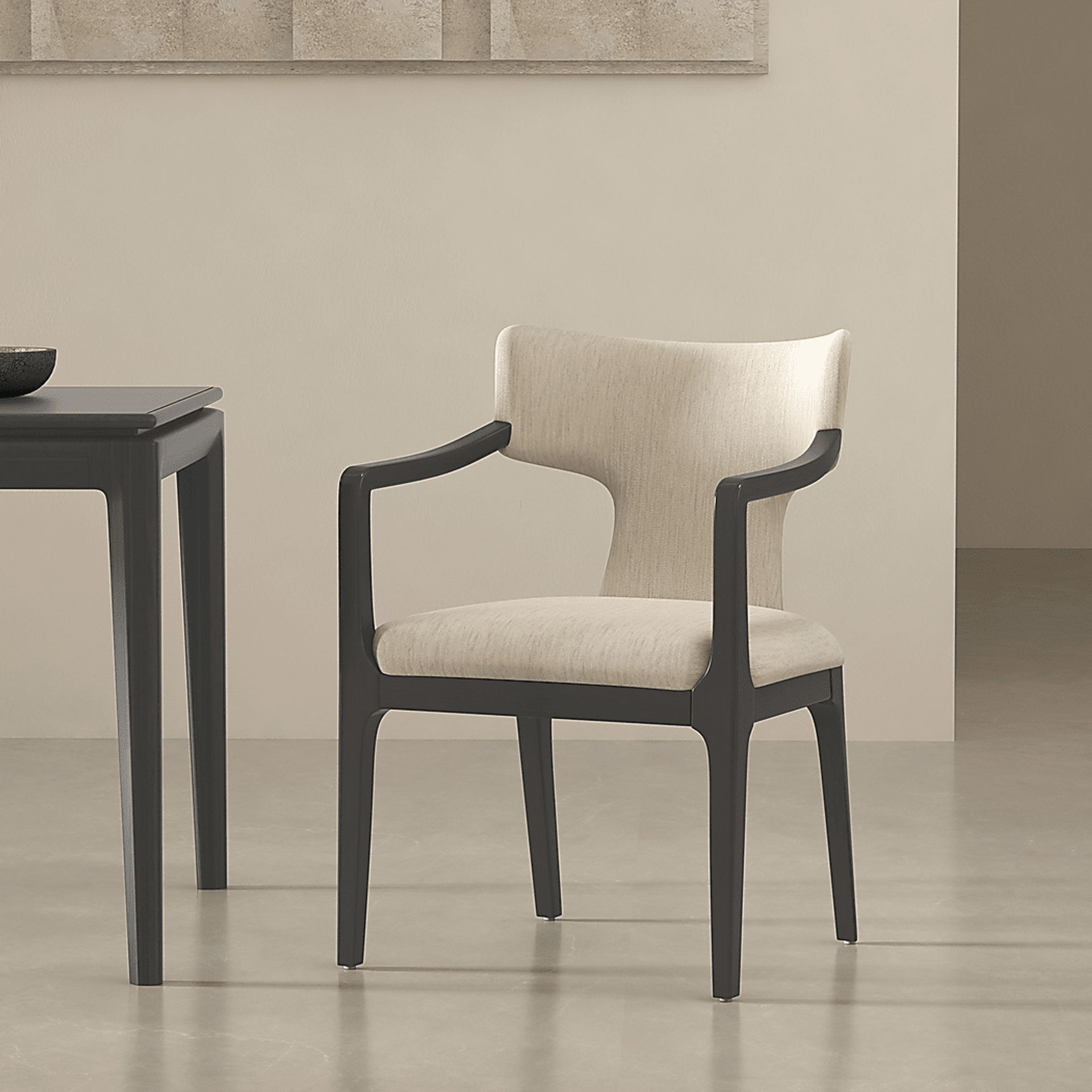 Cautri White Arm Chair - Image 2