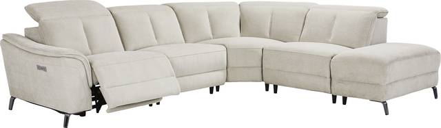 Cavani Gray 5 Pc Dual Power Reclining Sectional - Thumbnail - Image 1