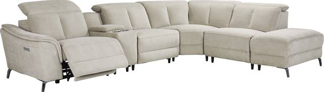 Cavani Gray 6 Pc Dual Power Reclining Sectional - Thumbnail - Image 1