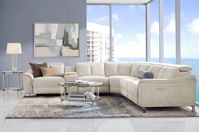 Cavani Gray 6 Pc Dual Power Reclining Sectional - Thumbnail - Image 2