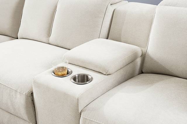 Cavani Gray 9 Pc Dual Power Reclining Sectional Living Room - Thumbnail - Image 7