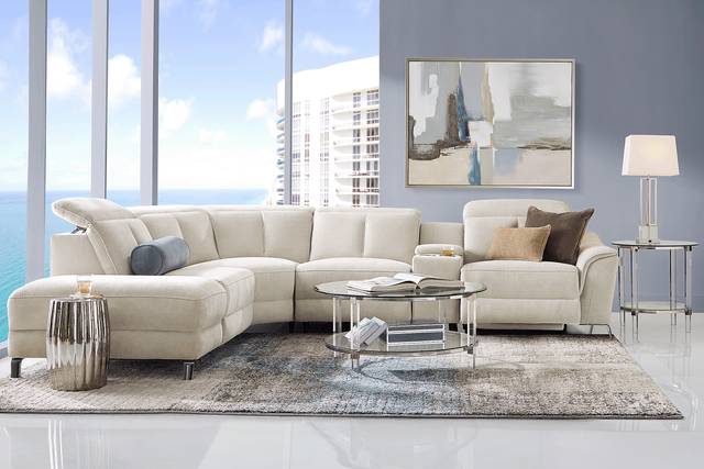 Cavani Gray 6 Pc Dual Power Reclining Sectional - Thumbnail - Image 2