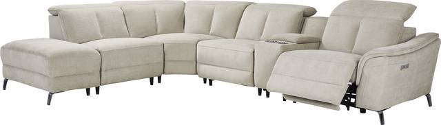 Cavani Gray 6 Pc Dual Power Reclining Sectional - Thumbnail - Image 1