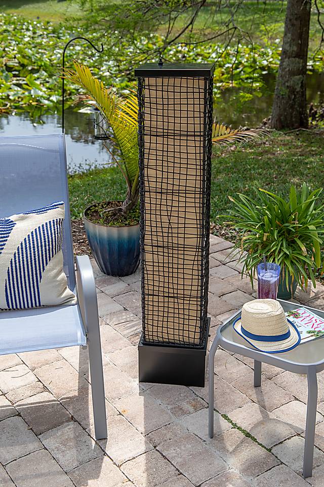 Cavea Brown Outdoor Floor Lamp - Thumbnail - Image 2