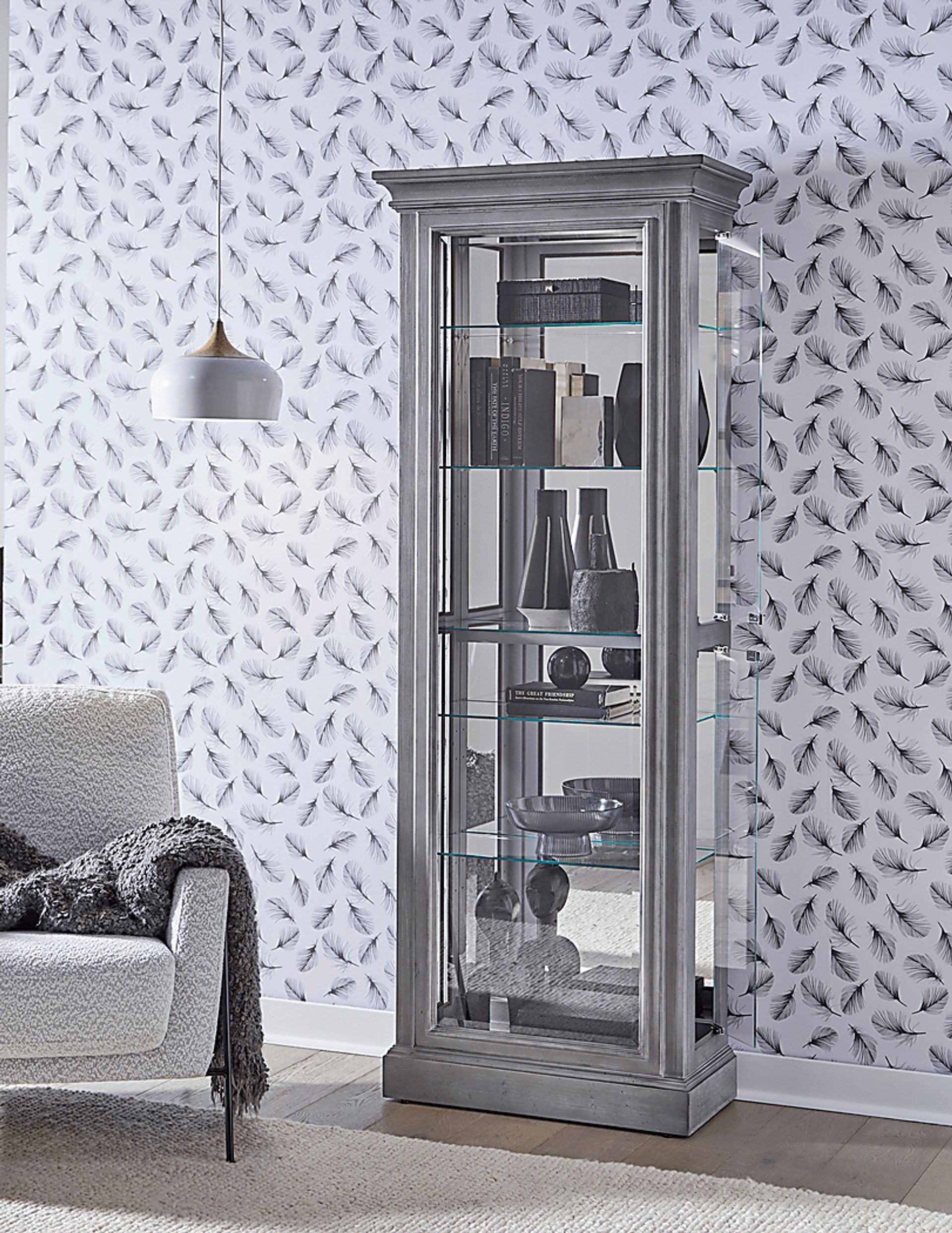 Cavecloud Gray Accent Cabinet - Image 3