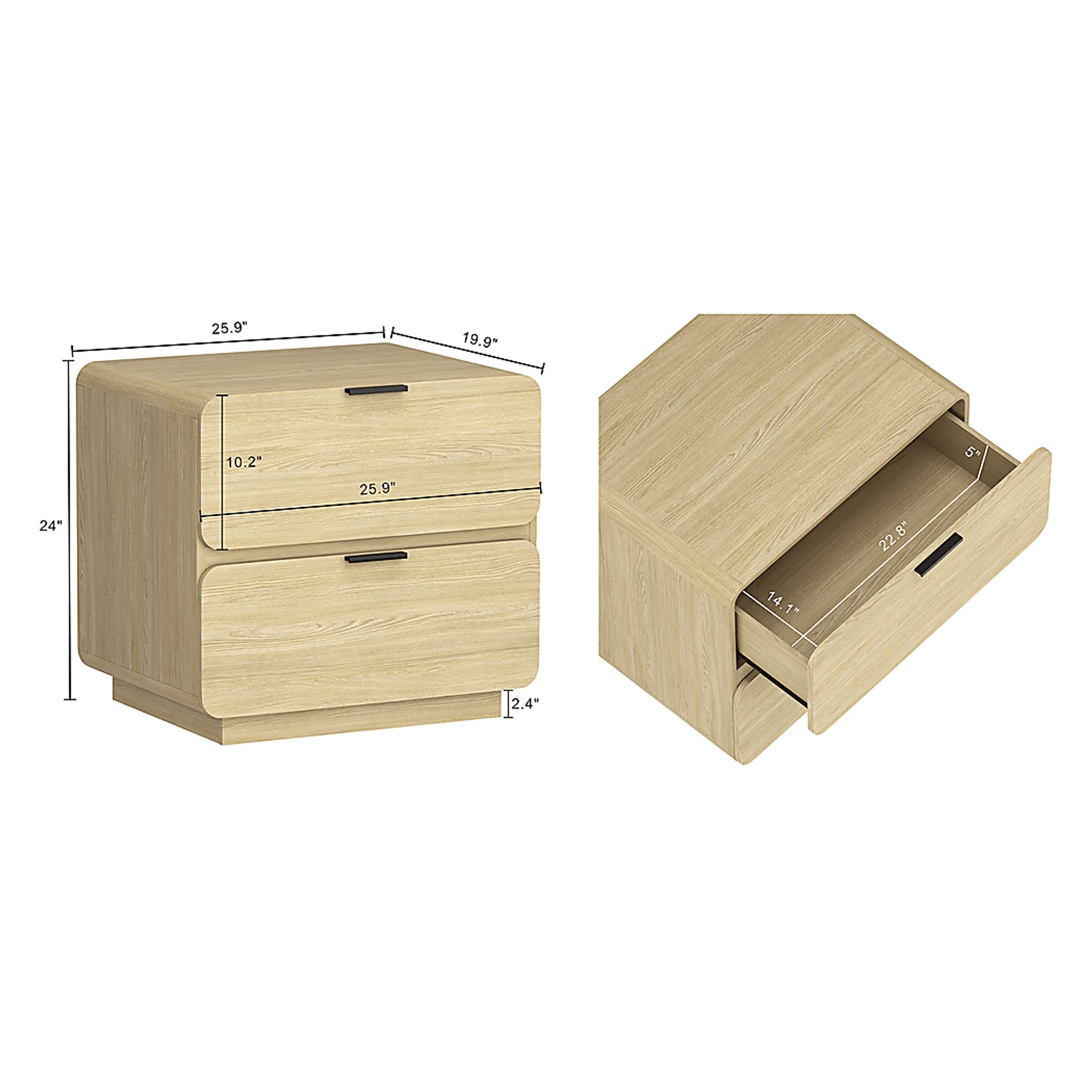 Cavernbit Natural Nightstand - Image 7