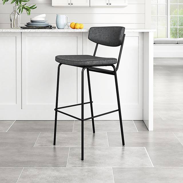 Cavestone Black Bar Height Stool, Set of 4 - Thumbnail - Image 3