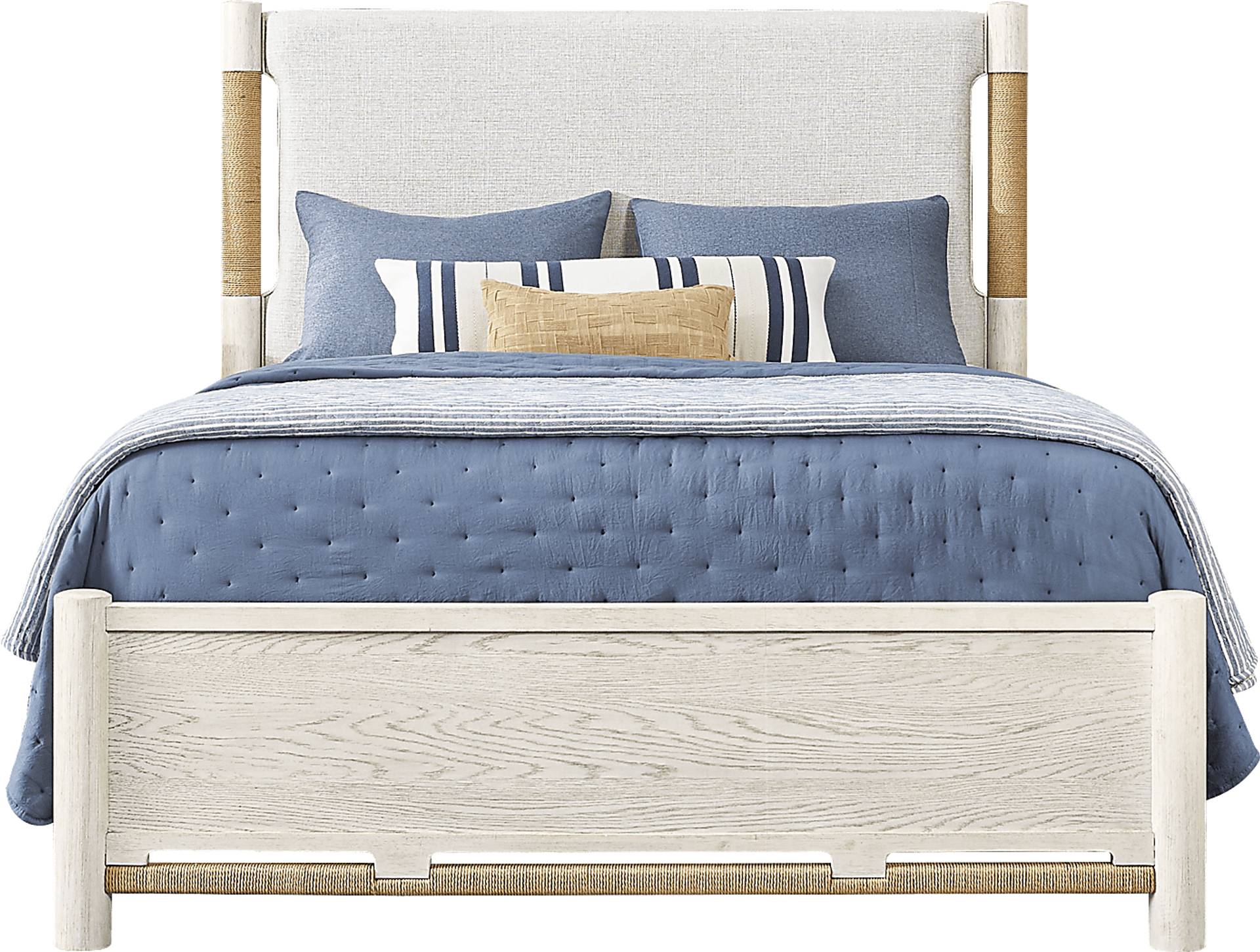 3 pc queen upholstered bed