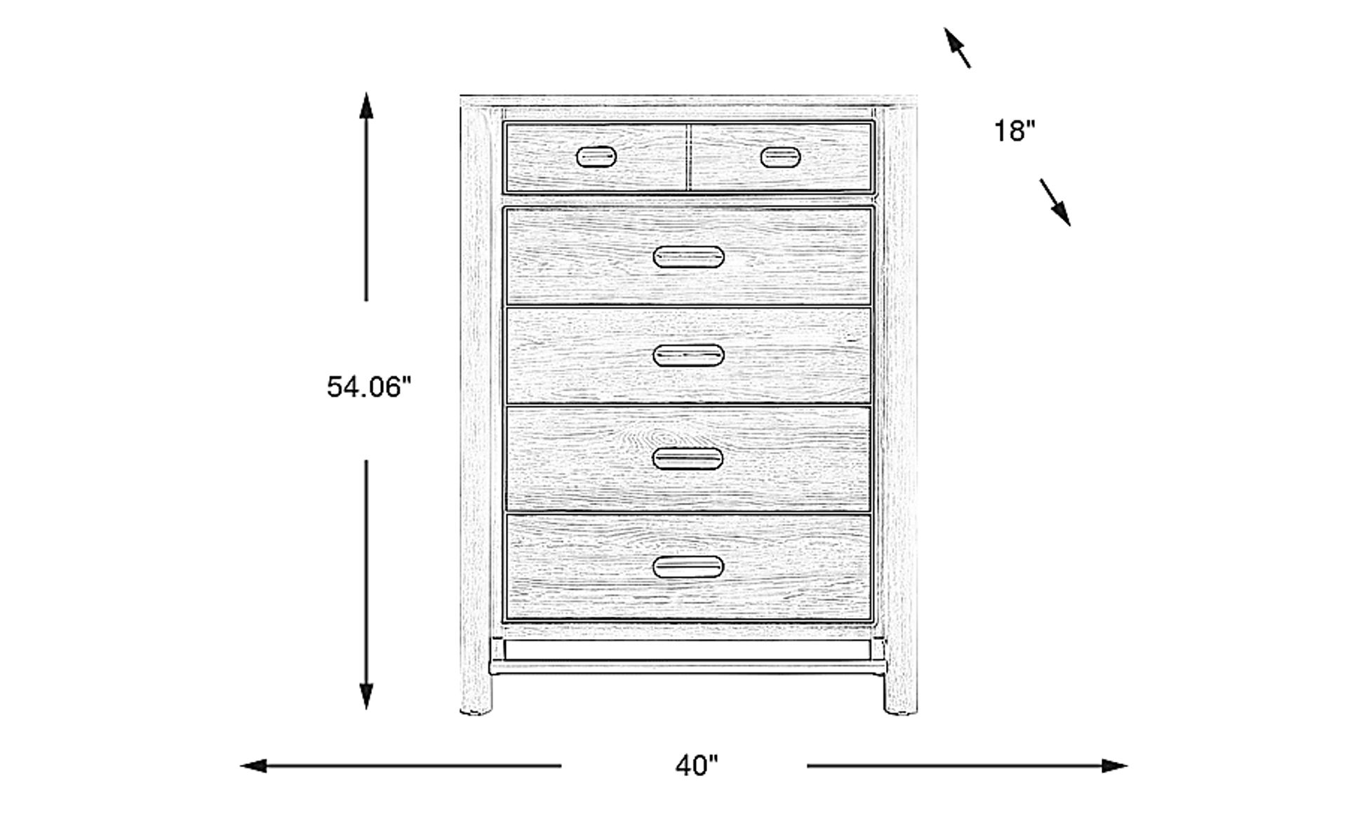 Dimension Image. Please refer to the Dimension Tab on this page for dimension details.