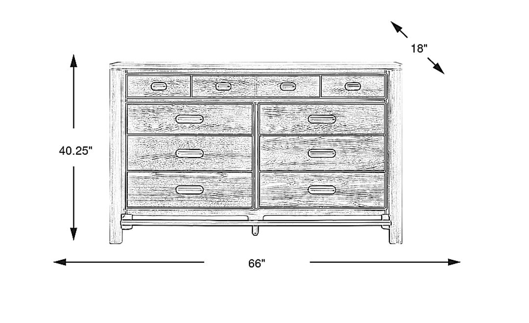 Caviar Cove White Dresser
